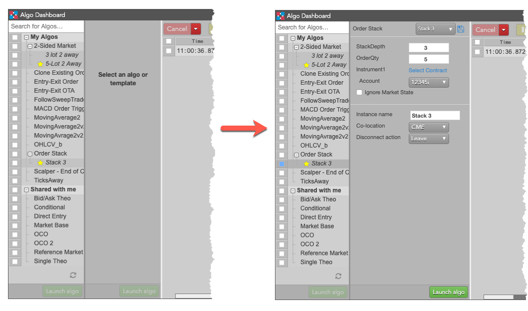 Algo Explorer split view